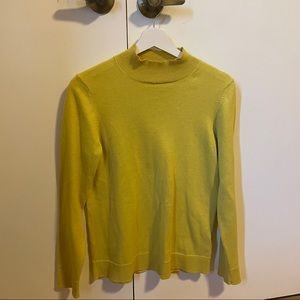 Yellow mock neck sweater